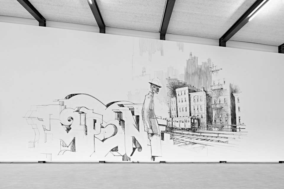 cmp one - graffiti to the left, graffiti to the right