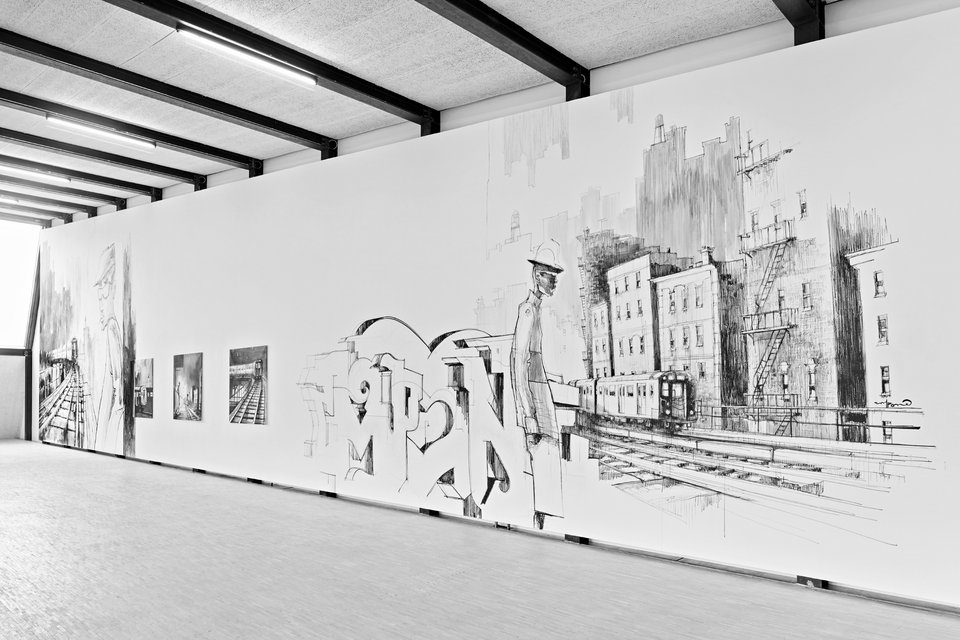 cmp one - graffiti to the left, graffiti to the right